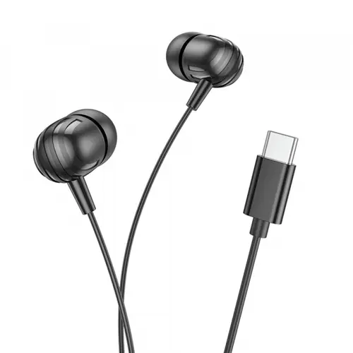 Casti Stereo Borofone BM77 Delicious, USB-C, Negru