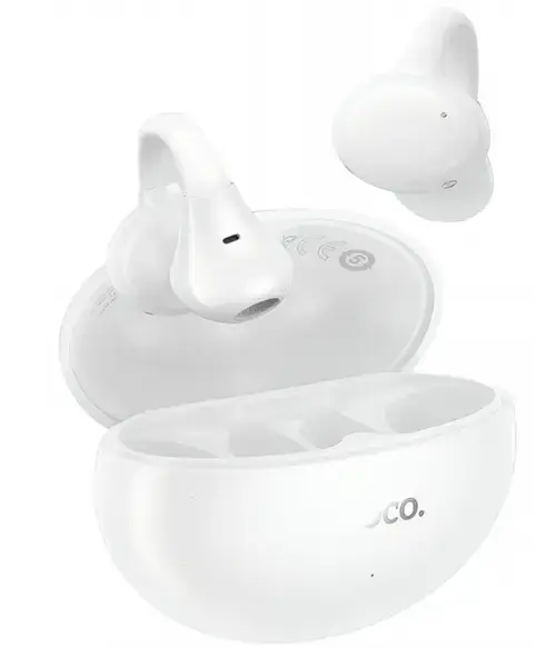 Casti True Wireless HOCO EA8, Bluetooth, Alb
