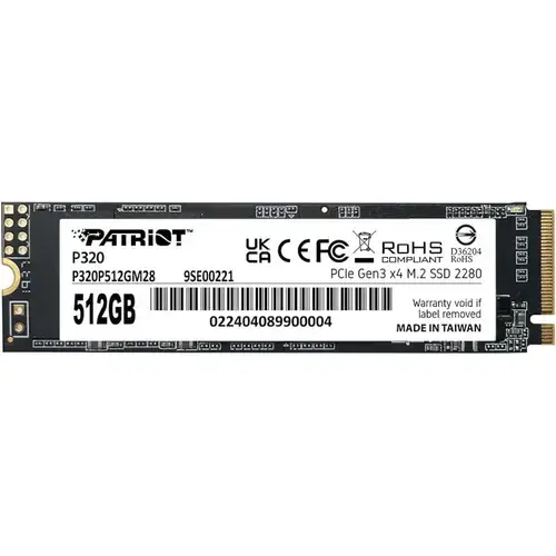 SSD Patriot P320 512GB PCI Express 3.0 x4 M.2 2280