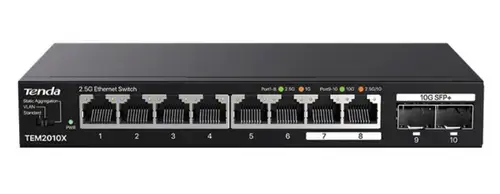 Switch Tenda TEM2010X, 8 porturi 2.5 Gbps