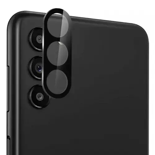 Folie de protectie Camera Spate Lito S+ pentru Samsung Galaxy S24+ S926, Sticla Securizata, Neagra