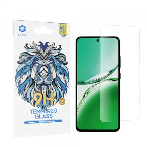 Folie de protectie Ecran Lito Classic pentru Oppo Reno12 F 4G, Sticla Securizata, Full Glue, 2.5D