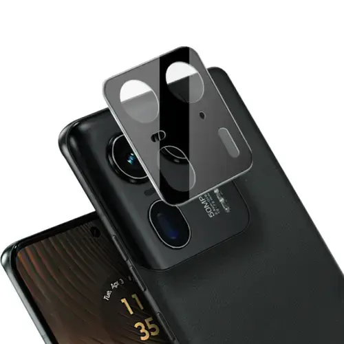 Folie de protectie Camera Spate Techsuit pentru Motorola Edge 50 Ultra, Sticla Securizata, Neagra