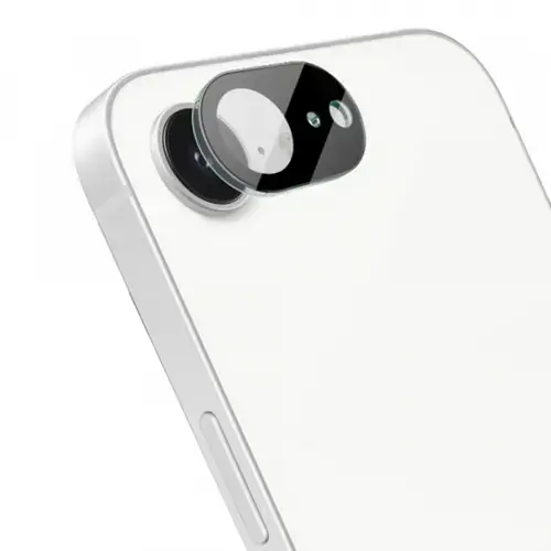 Folie de protectie Camera Spate Techsuit pentru Apple iPhone 16e, Sticla Securizata, Neagra