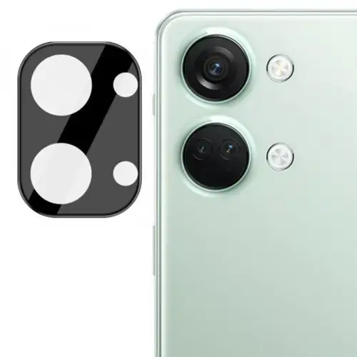 Folie de protectie Camera Spate Techsuit pentru OnePlus Nord 3, Sticla Securizata, Neagra