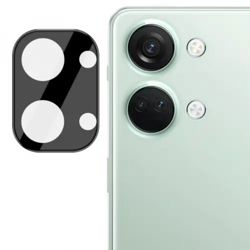 Folie de protectie Camera Spate Techsuit pentru OnePlus Nord 3, Sticla Securizata, Neagra
