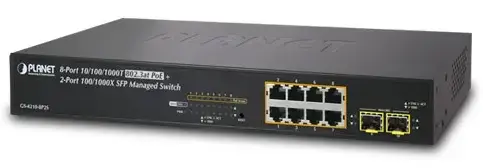 Switch Planet GS-4210-8P2S, Gigabit, 8 Porturi, PoE, 2 x SFP