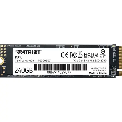 SSD Patriot P310 240GB PCI Express 3.0 x4 M.2 2280