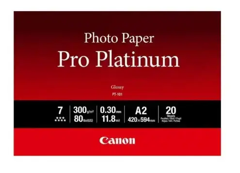 Hartie Canon Pro Platinum Photo Paper PT101A2, A2, 20 coli