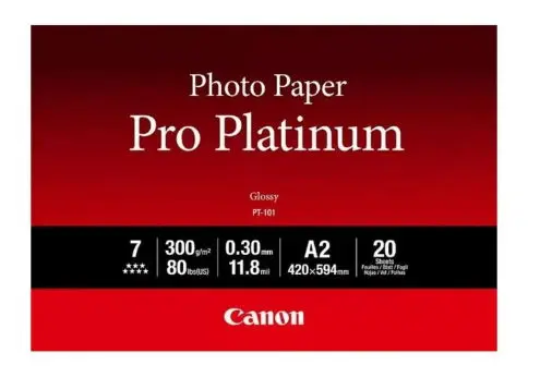 Hartie Canon Pro Platinum Photo Paper PT101A2, A2, 20 coli