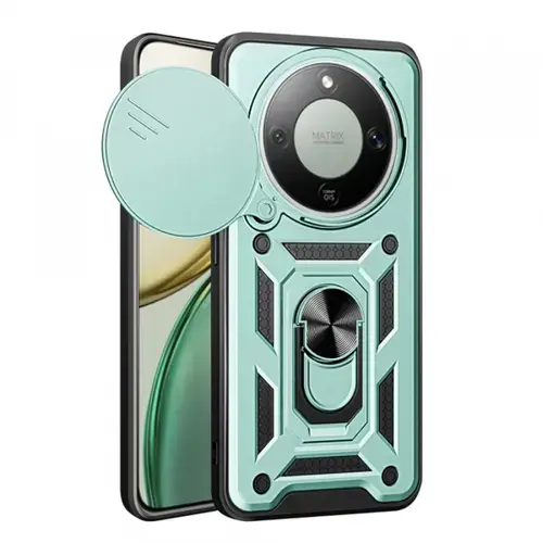 Husa pentru Honor Magic8 Lite, Techsuit, CamShield, Verde