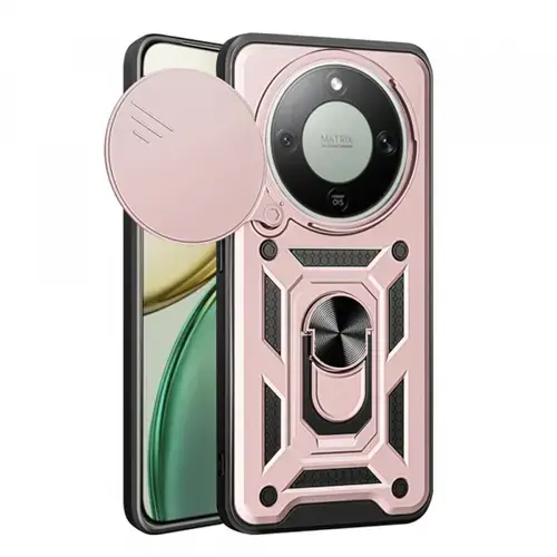 Husa pentru Honor Magic8 Lite, Techsuit, CamShield, Roz Aurie