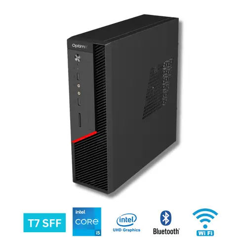 Calculator Sistem PC Office OptimX T7-12450H SFF, Intel® Core™ i5-12450H up to 4.4Ghz, 8GB DDR4, 256GB SSD, Wi-Fi, Bluetooth, Windows 11 Pro