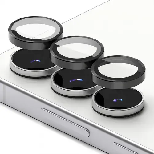 Folie de protectie Camera Spate Ringke pentru Samsung Galaxy S25 FE, Sticla Securizata, Set 2 bucati, Neagra