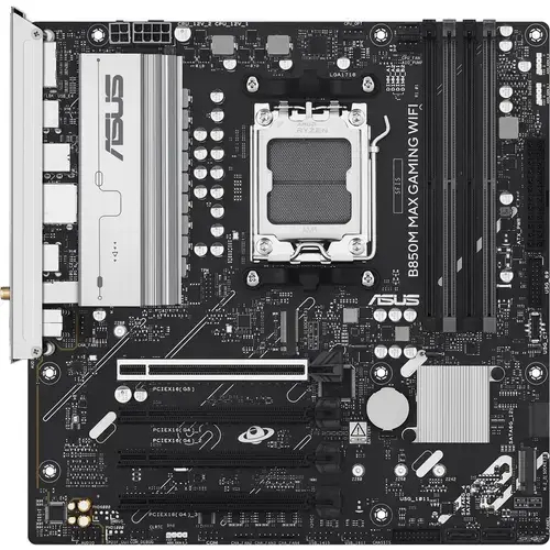 Placa de baza ASUS B850M MAX GAMING WIFI, AMD B850, AM5, DDR5, mATX