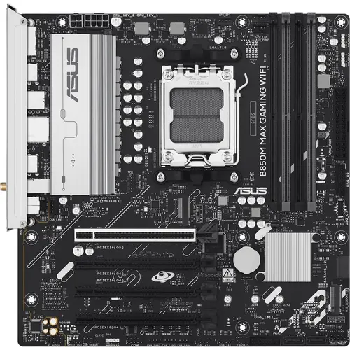 Placa de baza ASUS B850M MAX GAMING WIFI, AMD B850, AM5, DDR5, mATX