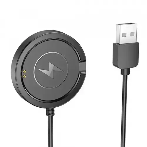 Cablu Incarcare pentru Smartwatch HOCO Y22, USB-A, Negru