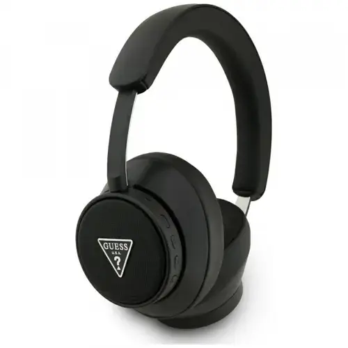 Casti Stereo Wireless Guess Saffiano Triangle Logo, Bluetooth, A2DP, Negru