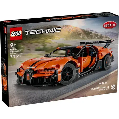 LEGO® Technic - Hipermasina Bugatti Chiron Pur Sport 42222, 771 piese