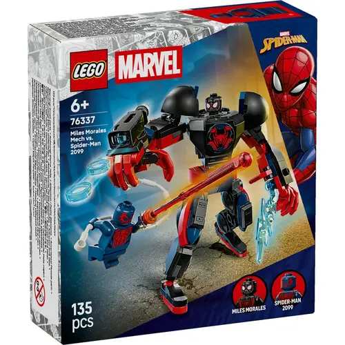 LEGO® Marvel - Robotul lui Miles Morales vs Omul Paianjen 2099 76337, 135 piese
