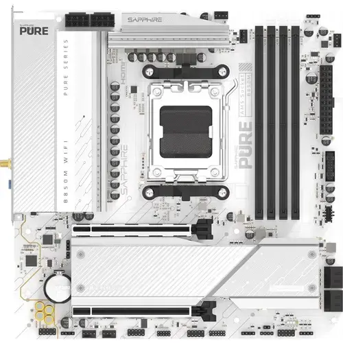 Placa de baza Sapphire PURE B850M WIFI, AMD B850, AM5, DDR5, mATX