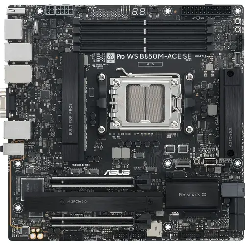Placa de baza ASUS PRO WS B850M-ACE SE,  AMD B850, Socket AM5, mATX