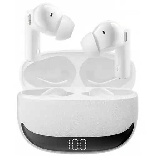Casti True Wireless BWOO BW40, Bluetooth, ANC, Alb