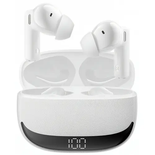 Casti True Wireless BWOO BW40, Bluetooth, ANC, Alb