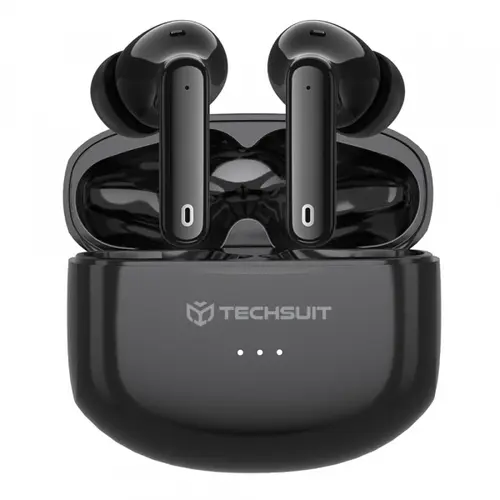 Casti True Wireless Techsuit CW1 Audira Pro, Bluetooth, ANC, Negru