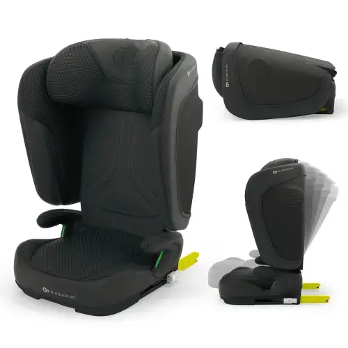 Scaun auto Kinderkraft Unity 2 i-Size, 100–150 cm, 15 - 36kg, R129 i-Size, Negru