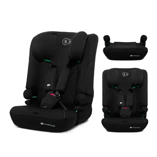 Scaun Auto Kinderkraft Comfy 75-150 Cm, 15 luni - 12 ani, ECE R129 i-Size, Negru