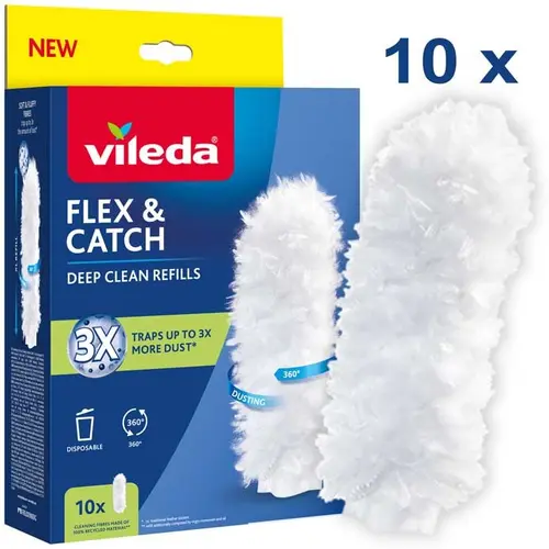 Set rezerve pamatuf de praf Vileda Flex&Catch, 10 bucati