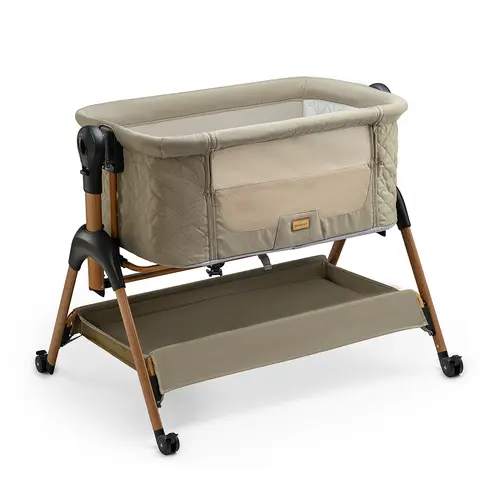 Patut co-sleeper ONINO NEST.me, 0 - 9 kg, 5 trepte de reglaj, Verde