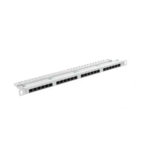 Panou de conexiuni  Lanberg PPU5-0024-S, 24 porturi , 0.5U, cat 5e, Gri
