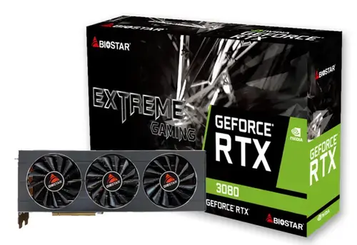 Placa video Biostar GeForce RTX 3080 EXTREME GAMING 10GB GDDR6X 320-bit