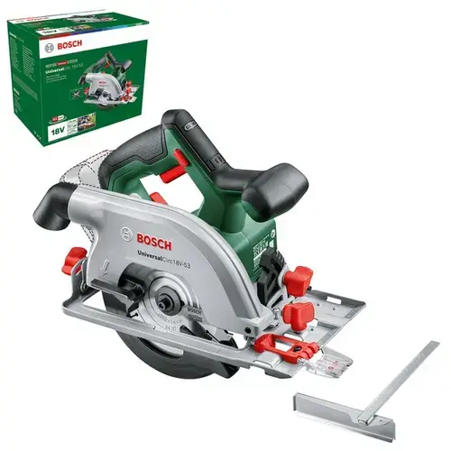 Fierastrau circular pe acumulator BOSCH UniversalCirc 18V-53, 18V, 4300 rpm, aparatoare aluminiu, fara acumulator, fara incarcator
