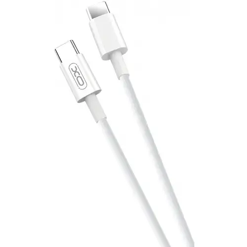 Cablu Date si Incarcare USB-C - USB-C XO Design NB124, 40W, 1m, Alb