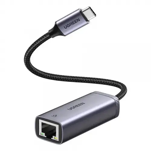 Placa Retea UGREEN CM483, RJ45, USB-C, Gri
