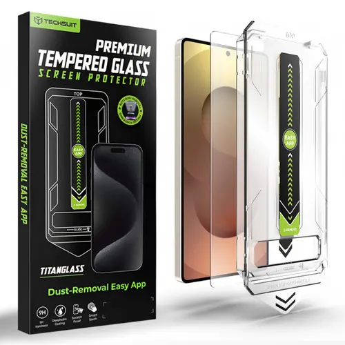 Folie de protectie Ecran Techsuit TitanGlass CrystalHD pentru Samsung Galaxy S26 Ultra, Sticla Securizata, Full Glue