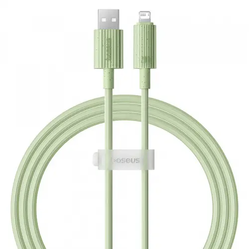 Cablu Date si Incarcare USB-A - Lightning Baseus Habitat P10360200631-01, 18W, 2m, Verde
