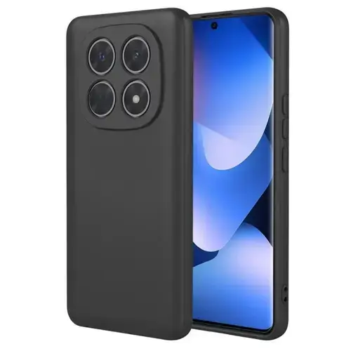 Husa Silicon Lemontti Soft Slim pentru Xiaomi Redmi Note 15 Pro Plus 5G, Negru