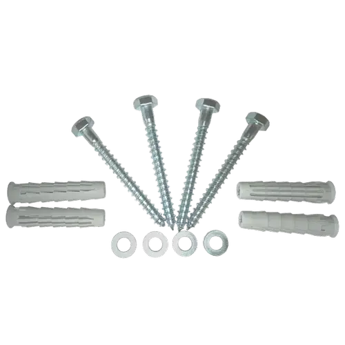 Set fixare rackuri pe perete ELEMATIC SFR4-14x70, capacitate 120Kg, contine 4 x diblu nylon + holsurub cap hexagonal 14 x 70mm + saibe plate