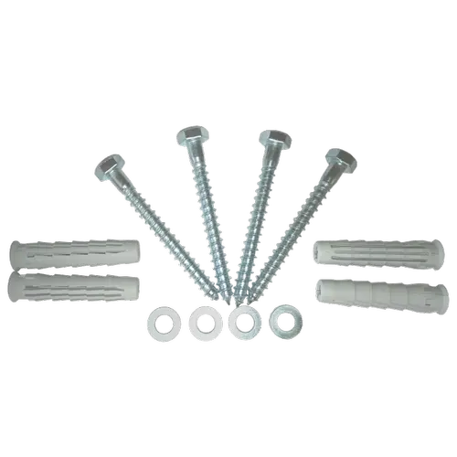 Set fixare rackuri pe perete ELEMATIC SFR4-14x70, capacitate 120Kg, contine 4 x diblu nylon + holsurub cap hexagonal 14 x 70mm + saibe plate