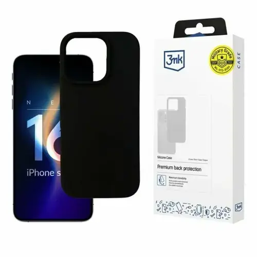 Husa de protectie 3mk Silicone Case pentru iPhone 16 Pro Max, Transparent