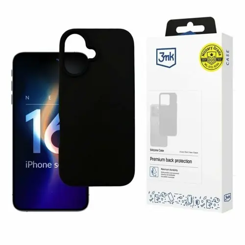 Husa de protectie 3mk Silicone Case pentru iPhone 16, Transparent