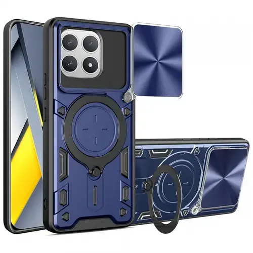 Husa pentru Xiaomi Poco F8 Pro, Techsuit, CamGuard Pro, Albastra