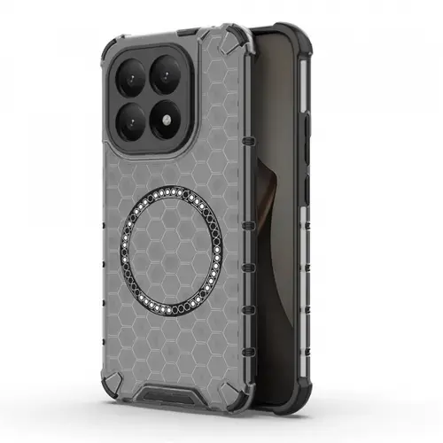 Husa MagSafe pentru Xiaomi 15T, Techsuit, HoneyComb Shield, Neagra