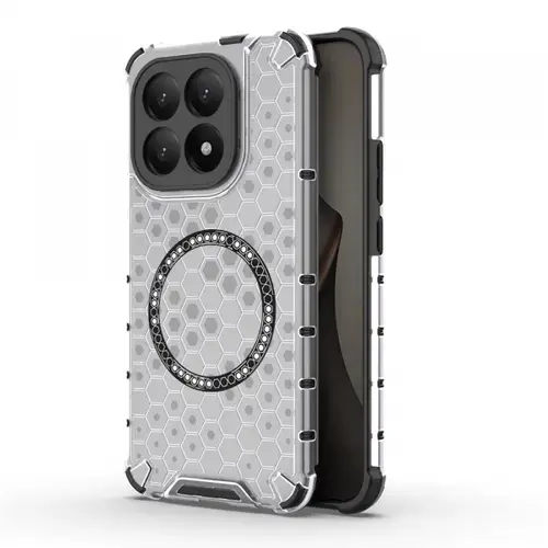 Husa MagSafe pentru Xiaomi 15T, Techsuit, HoneyComb Shield, Alba