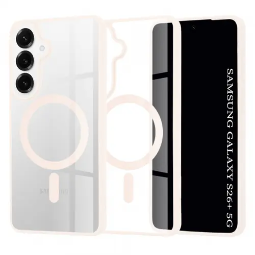 Husa MagSafe pentru Samsung Galaxy S26 Plus, Techsuit, Pro, Roz