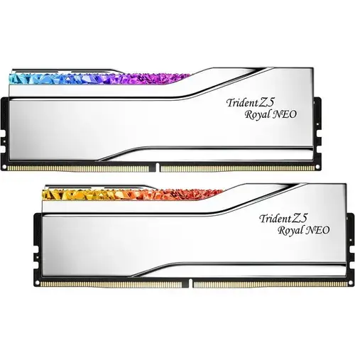 Memorii G.Skill Trident Z5 Royal Neo 32GB DDR5 6000MHz CL28 Dual Channel Kit Silver